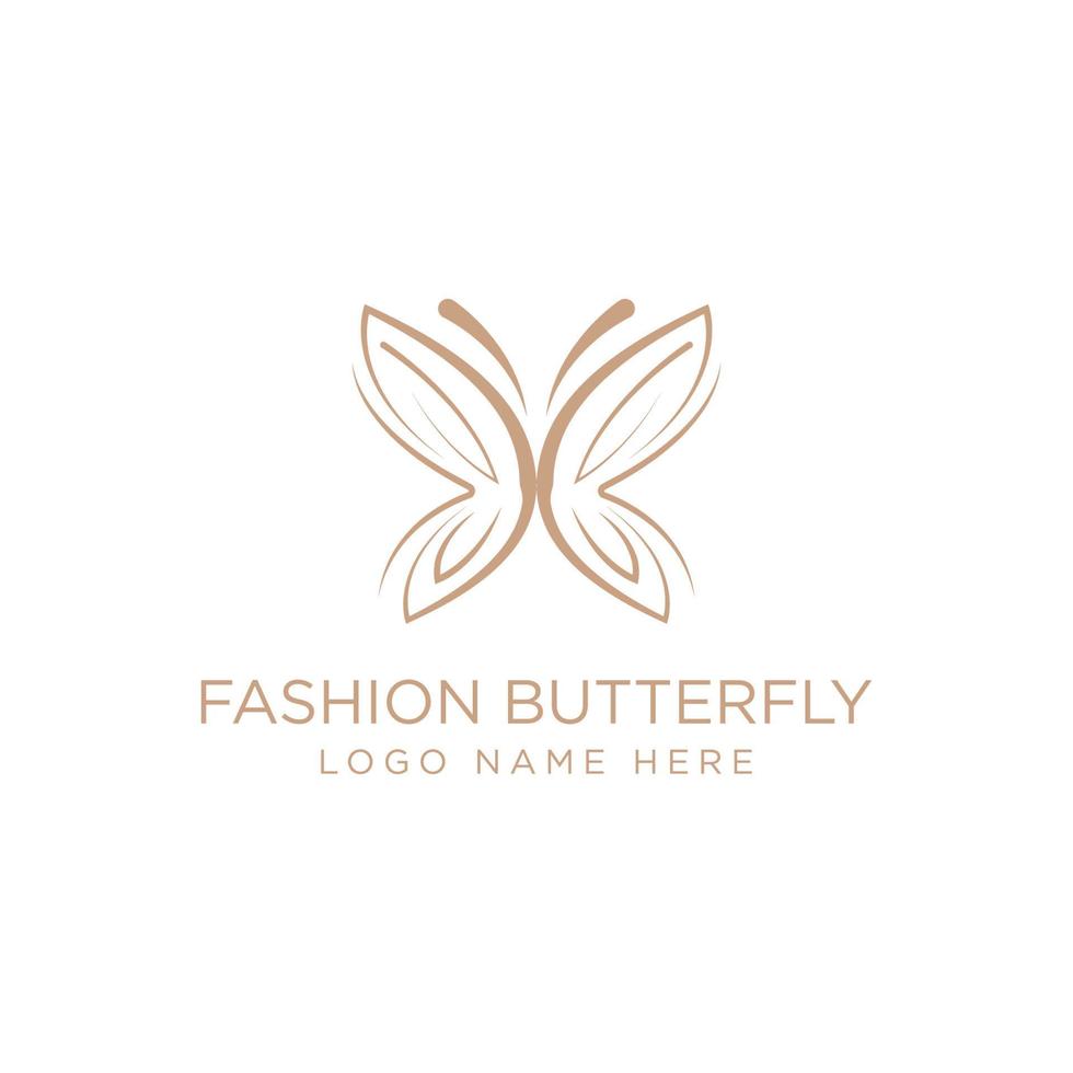 Butterfly logo icon design template. luxury, vector. vector