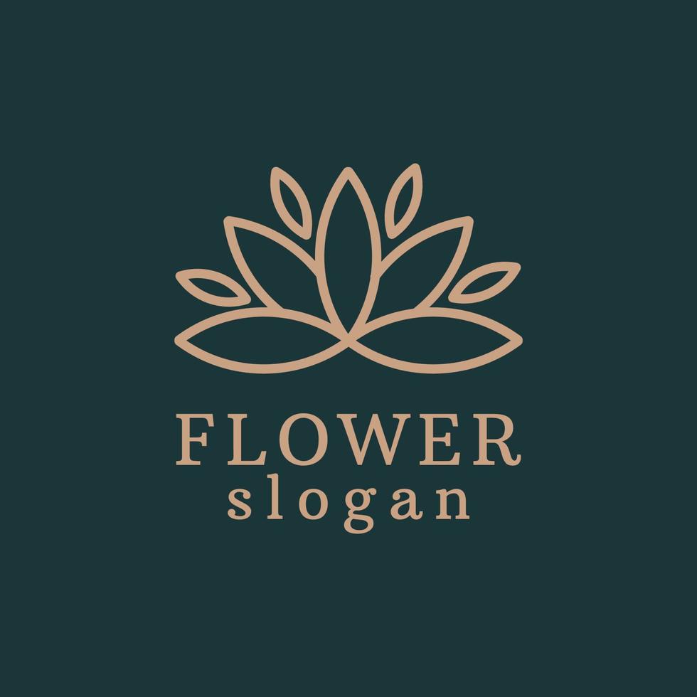 Flower logo icon design template. luxury, vector. vector