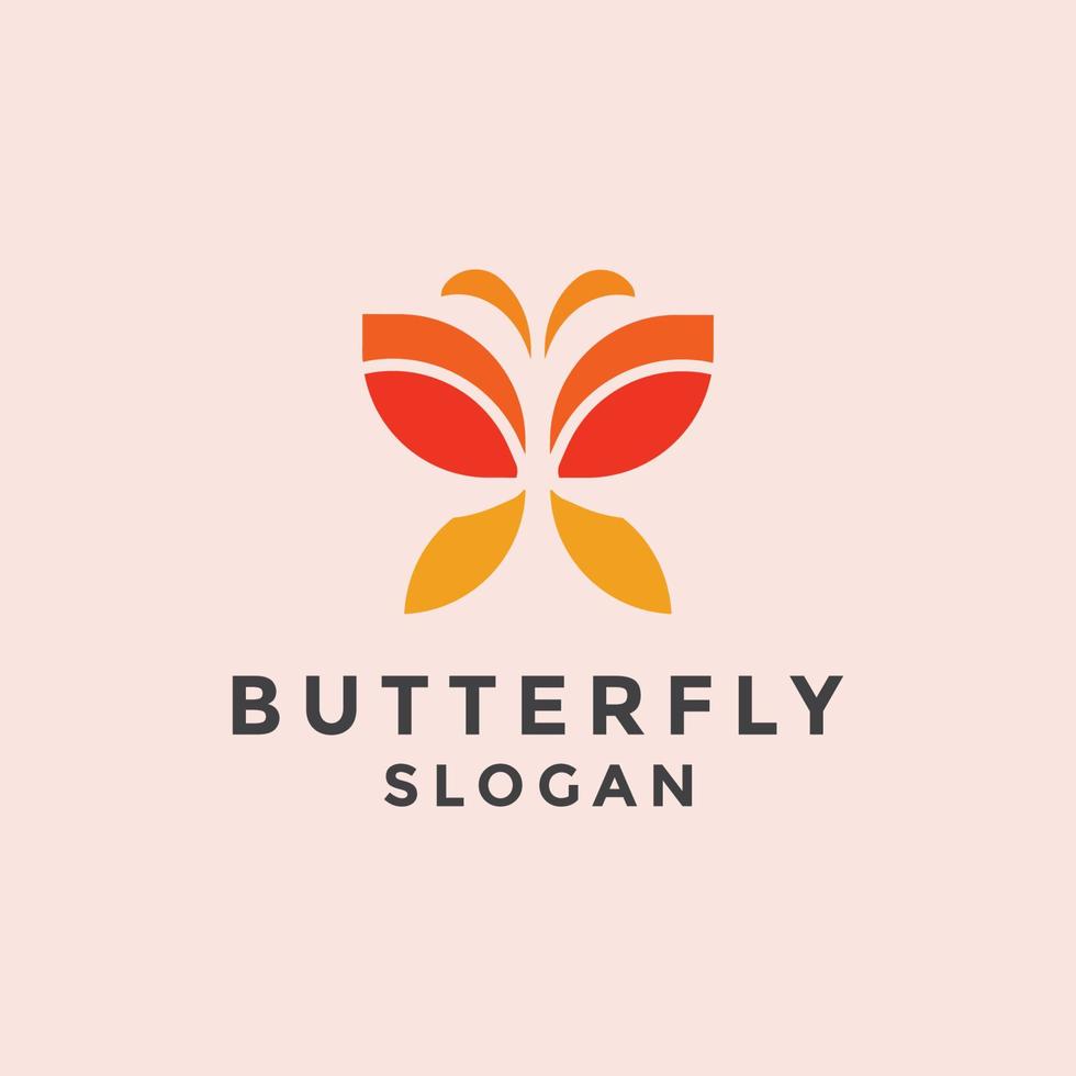 plantilla de diseño de icono de logotipo de mariposa. lujo, vectorial. vector