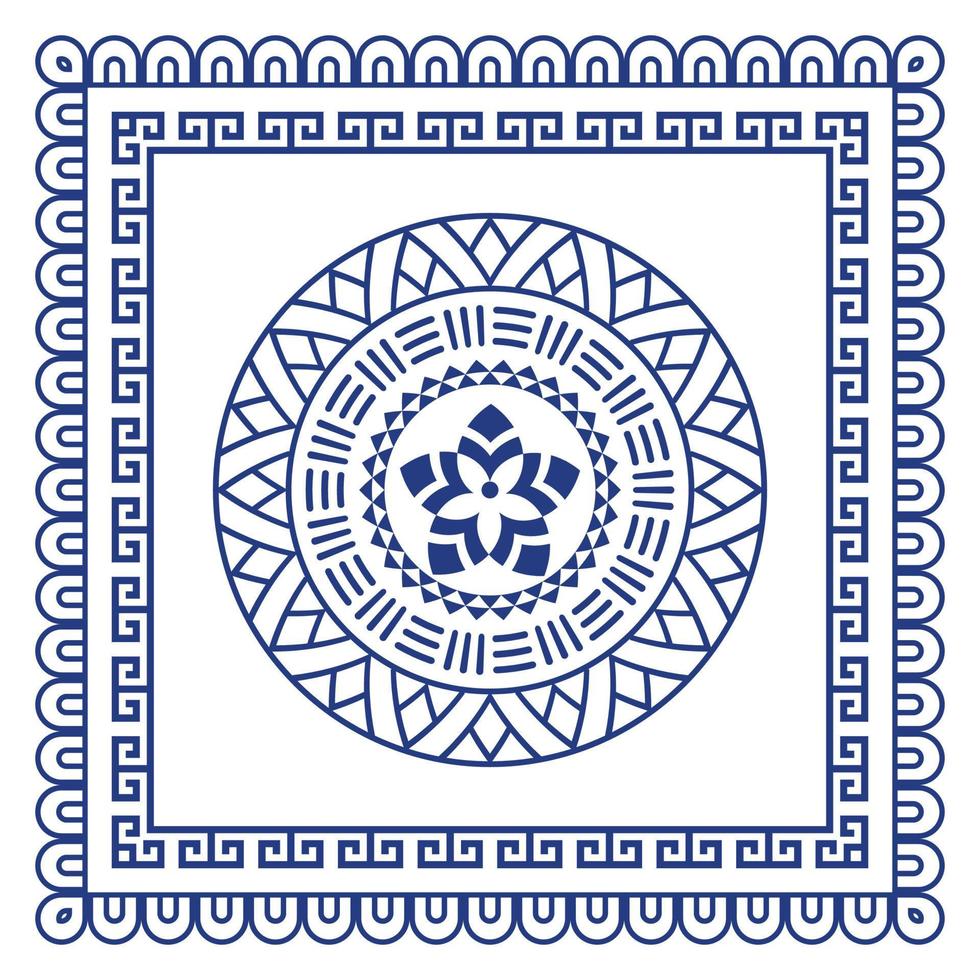 Scarf bandana tribal pattern. design for woman hijab, boho carpet, bandana, neckwear, batik, rug, shawl, pillow case. square pattern design style vector