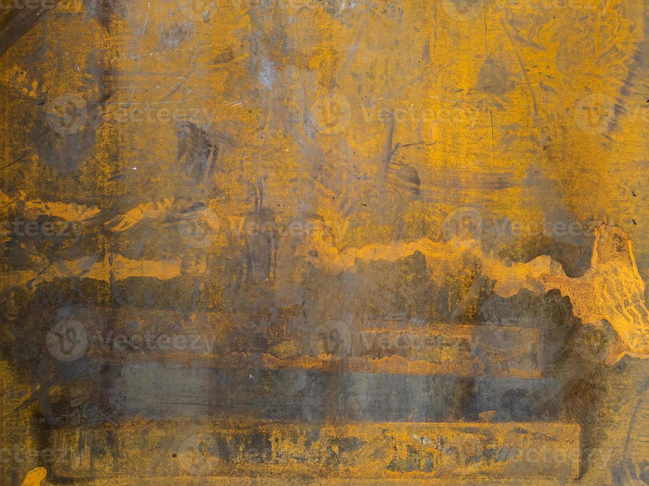 flat dry rusted iron surface close-up background and texture photo
