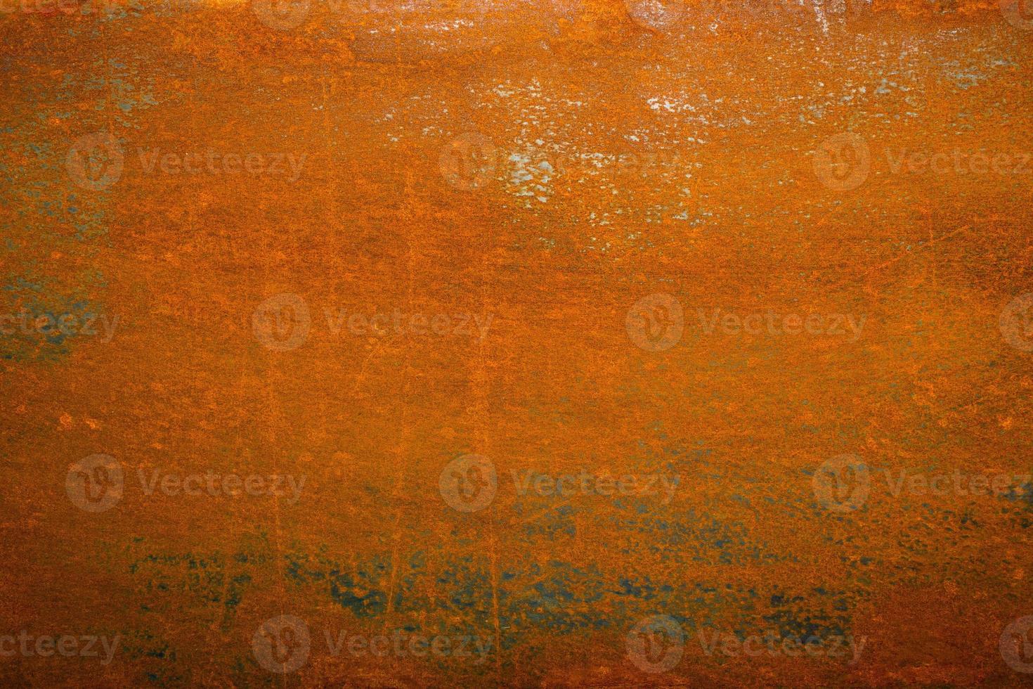 flat dry rusted iron surface close-up background and texture photo