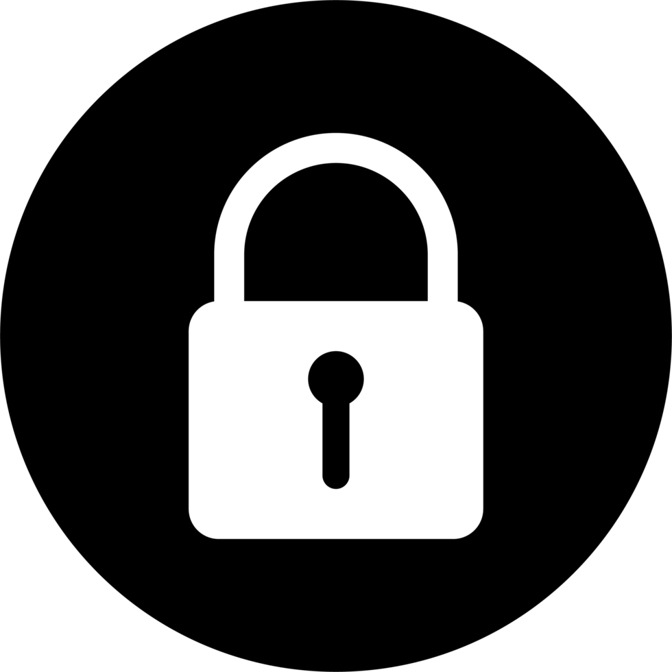 Lock icon clipart png