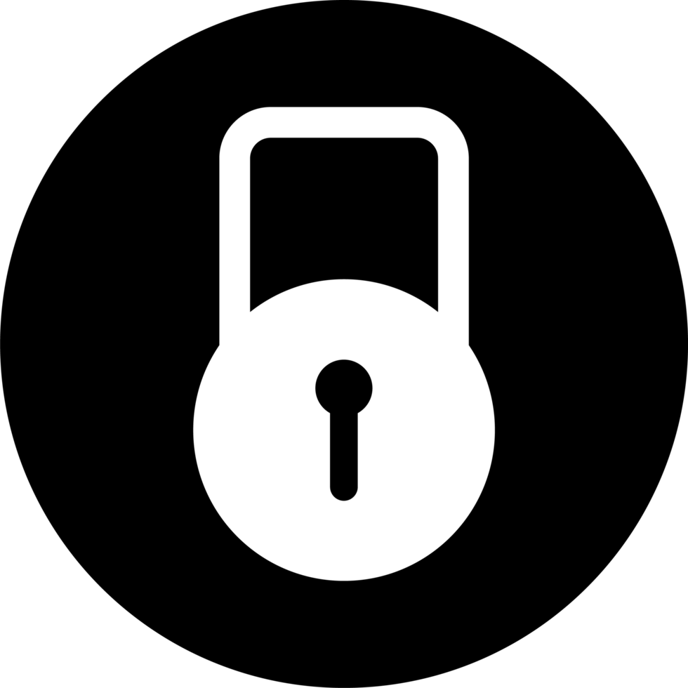Lock icon clipart png
