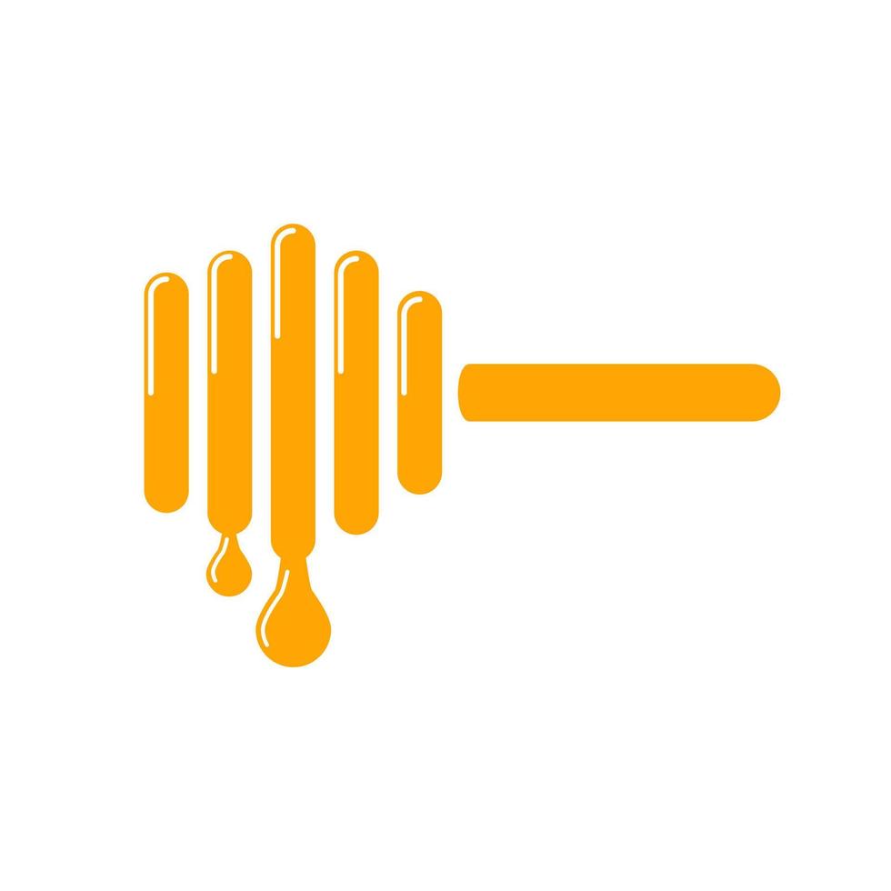 Illustration honey. Healthy food for health. Vector format and flat style