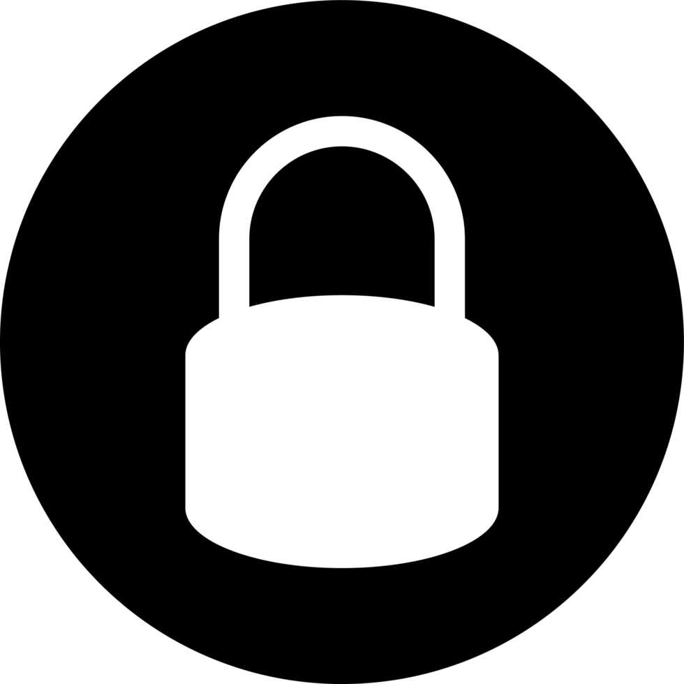 Lock icon clipart png