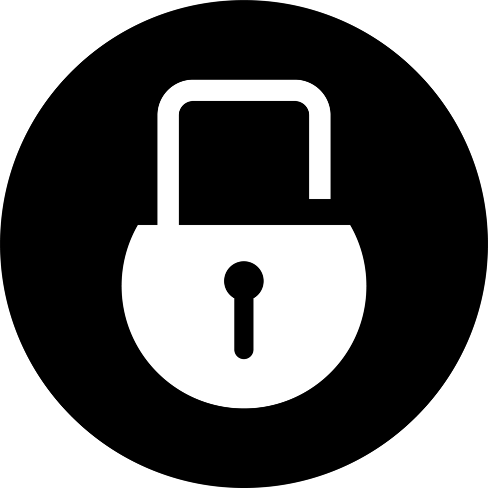 Lock icon clipart png