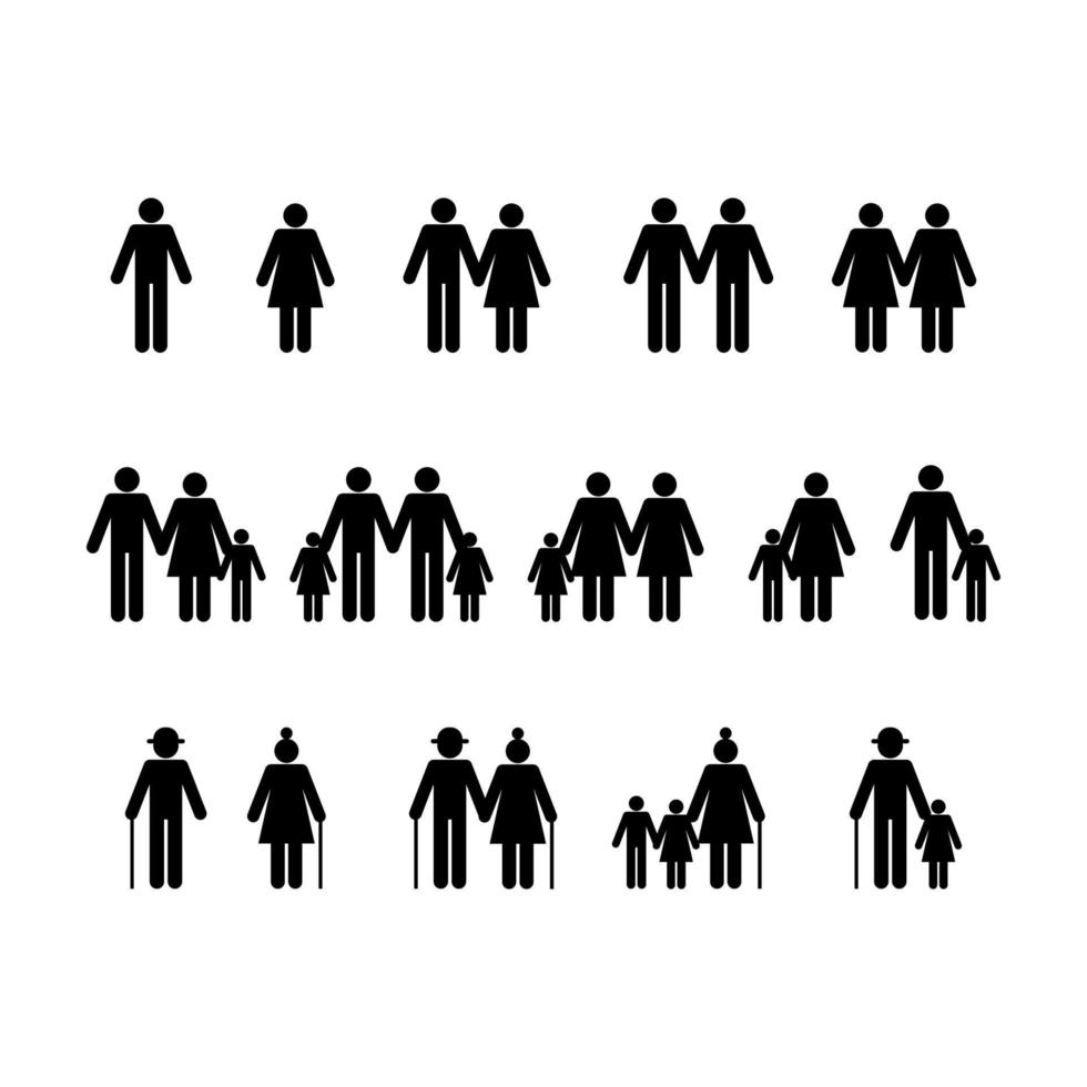 Shadows Icon Persons vector