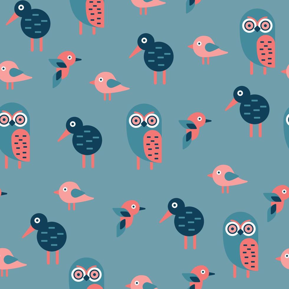 Seamless Birds Pattern vector