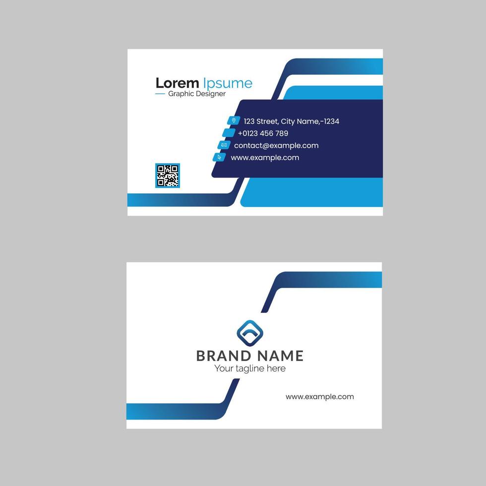 Modern and Professional business card design template vector.  Creative and Clean Business Card Template. Luxury business card design template. vector