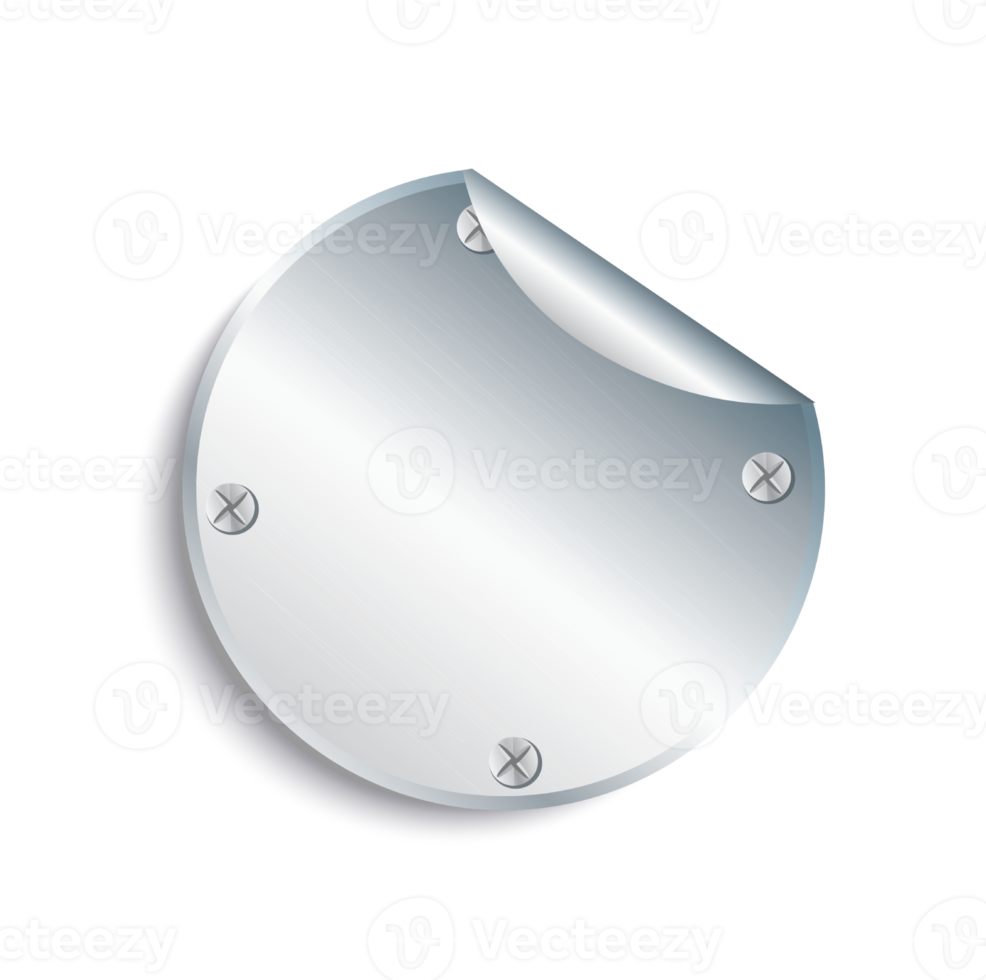 plate metal banner template png