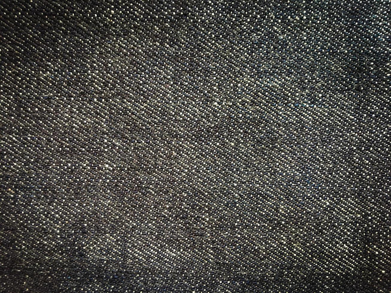 Black denim texture background with copy space for design photo