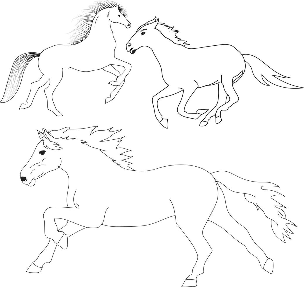 horse racing vector