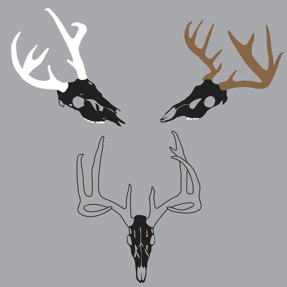 Deer skull vector