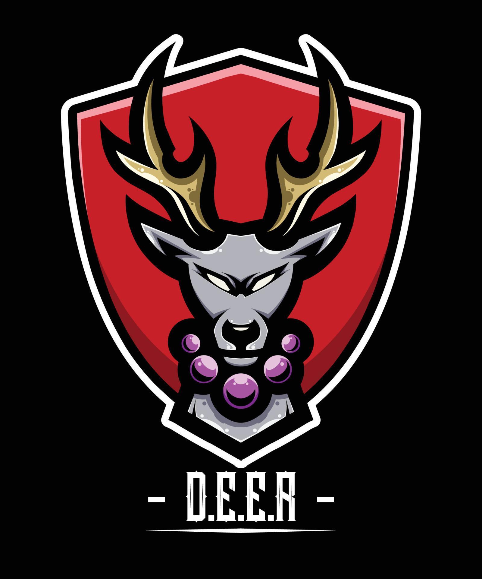 Deer Mascot Logo Vector Image 12676672 Vector Art at Vecteezy