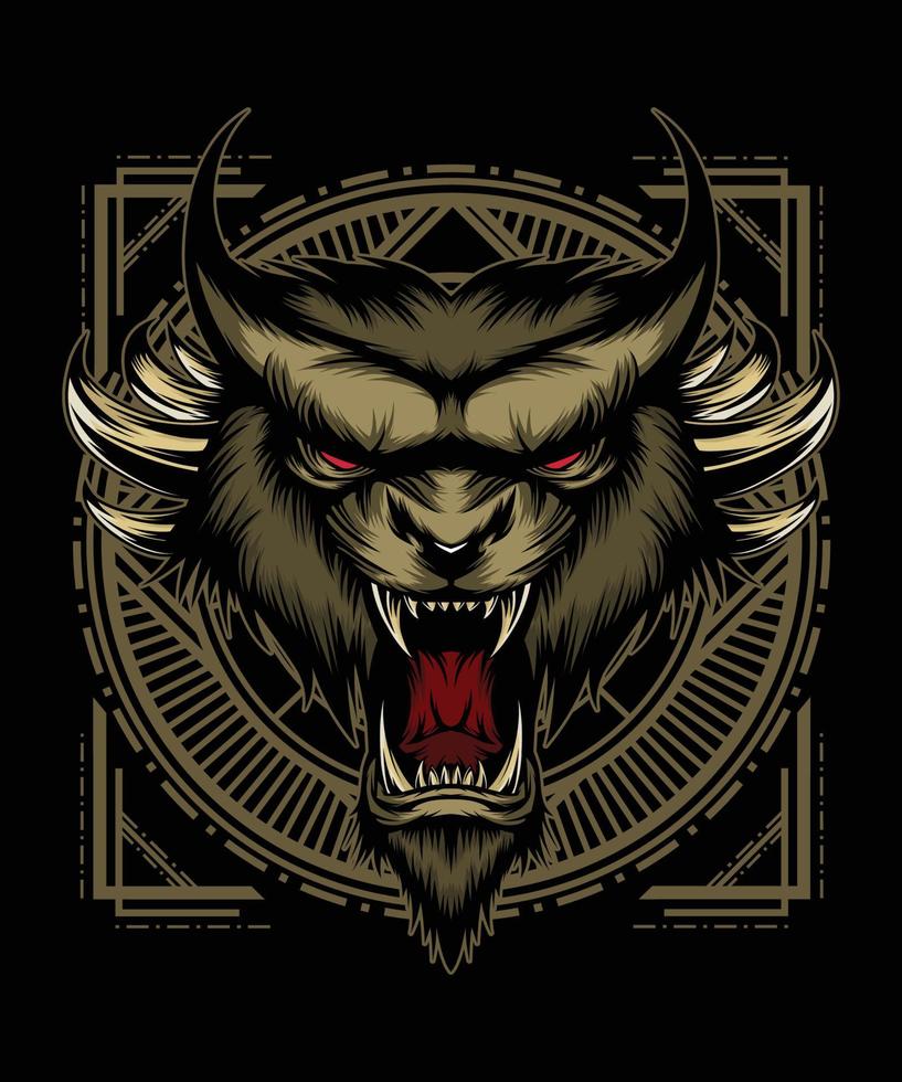 Tiger Monster Vector Illustration