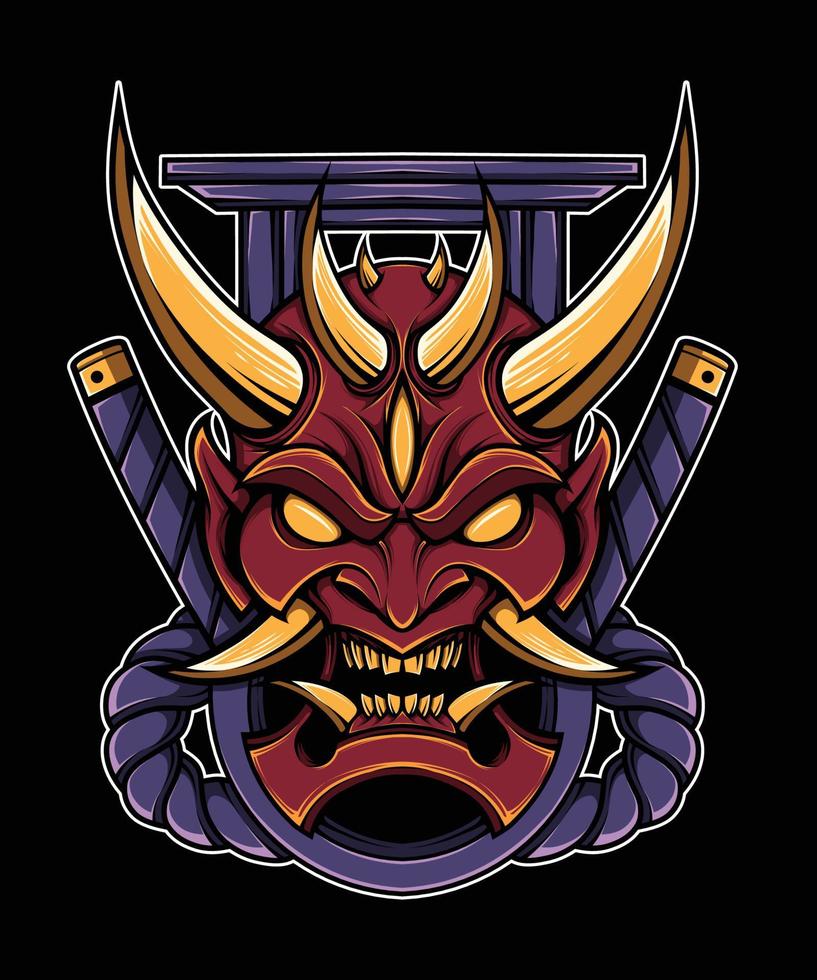 oni demonio imagen vectorial vector