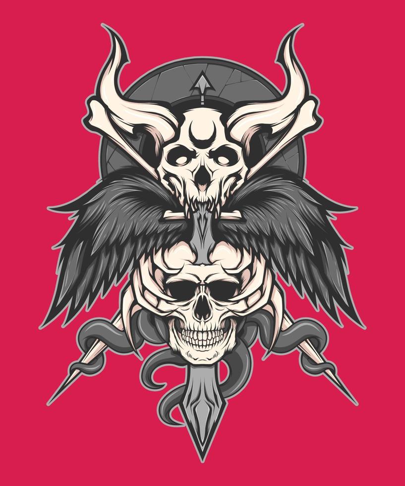 Skull Illustration Vector Image