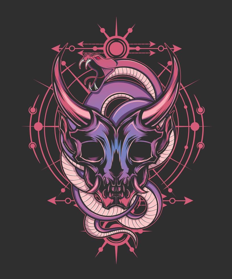 Hannya Mask Vector Illustration Image