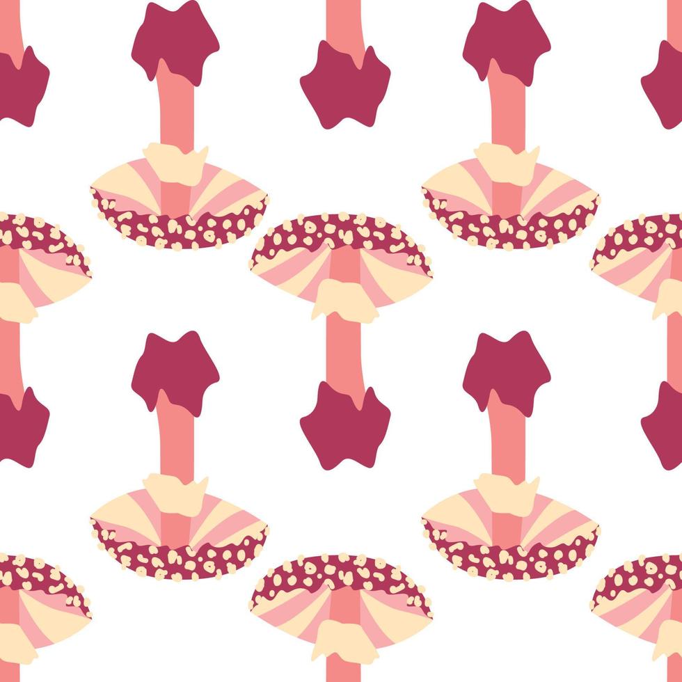 Magic mushrooms seamless pattern. Psychedelic hallucination. 60s hippie colorful art. Vintage psychedelic textile, fabric, wrapping, wallpaper. vector