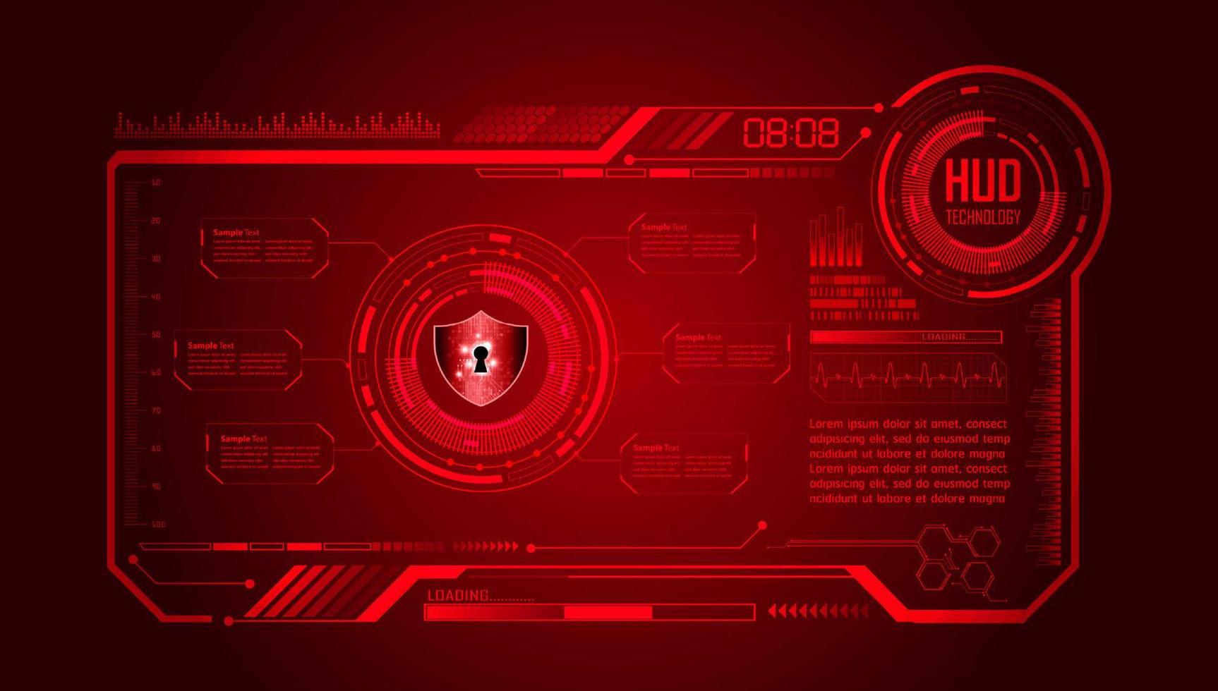 Modern HUD Technology Background vector