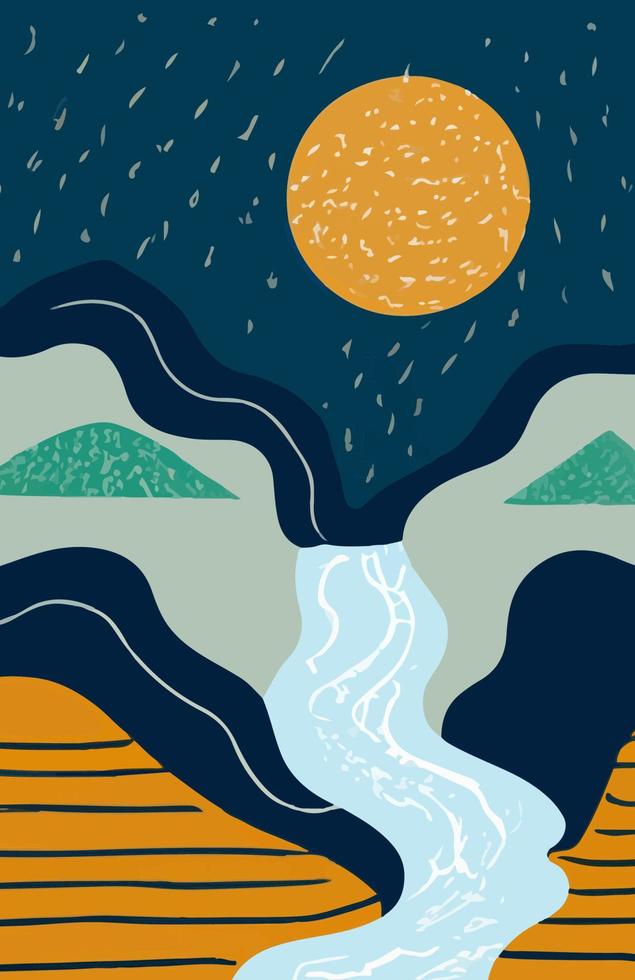 Illustration in Scandinavian style. beautiful background. vector