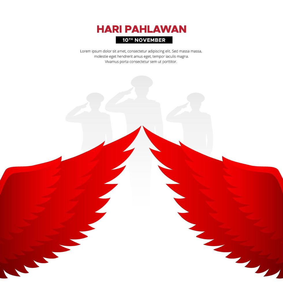 Celebration indonesia veteran day vector. Indonesia National day design background vector