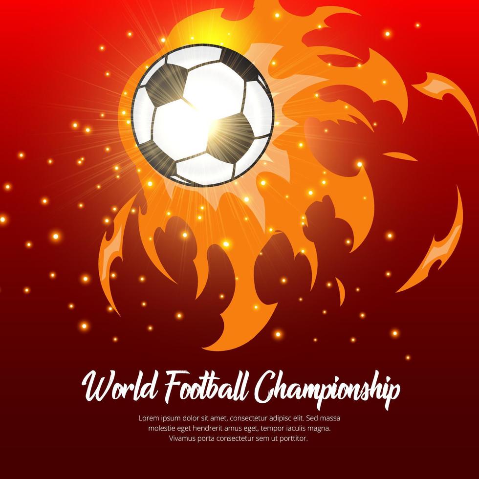 World football championship design background vector