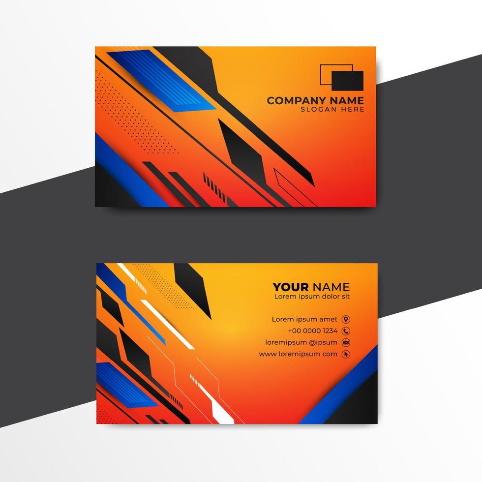 Trendy Business Card Design template. Elegant Business Card Vector
