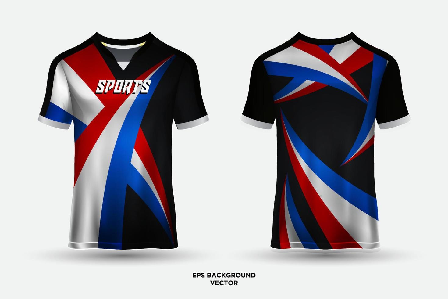 elegante diseño de jersey adecuado para deportes, carreras, fútbol, juegos y vectores deportivos