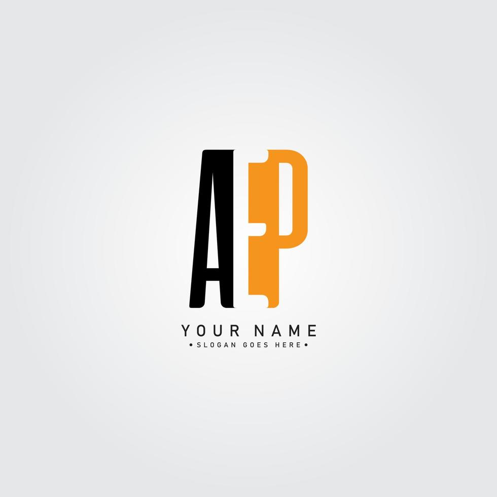 Vector Logo Template for Initials AEP - Simple Alphabet Letters Logo