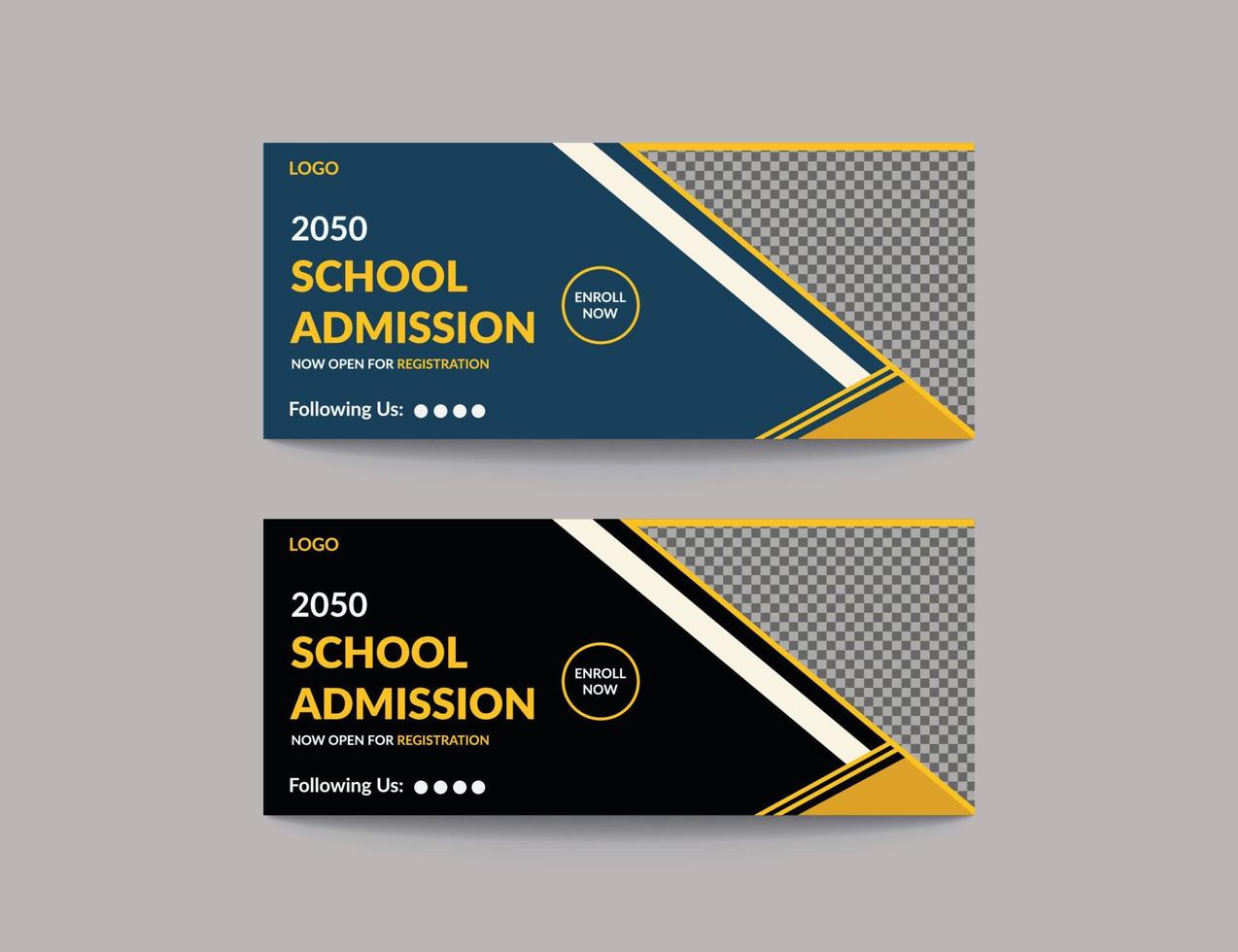 School admission social media post square banner template design,college, university, coaching center vector template design.eps