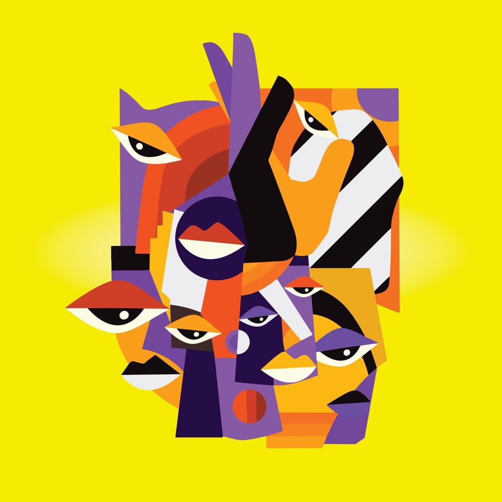 Best Cubism Vector Illustration