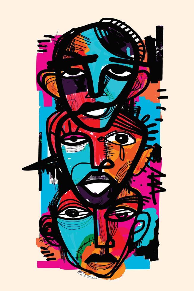 Expressionist Design Illustration vector