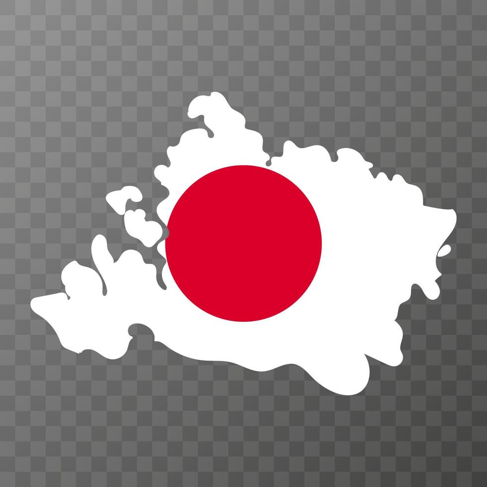 Iriomote island map. Vector illustration
