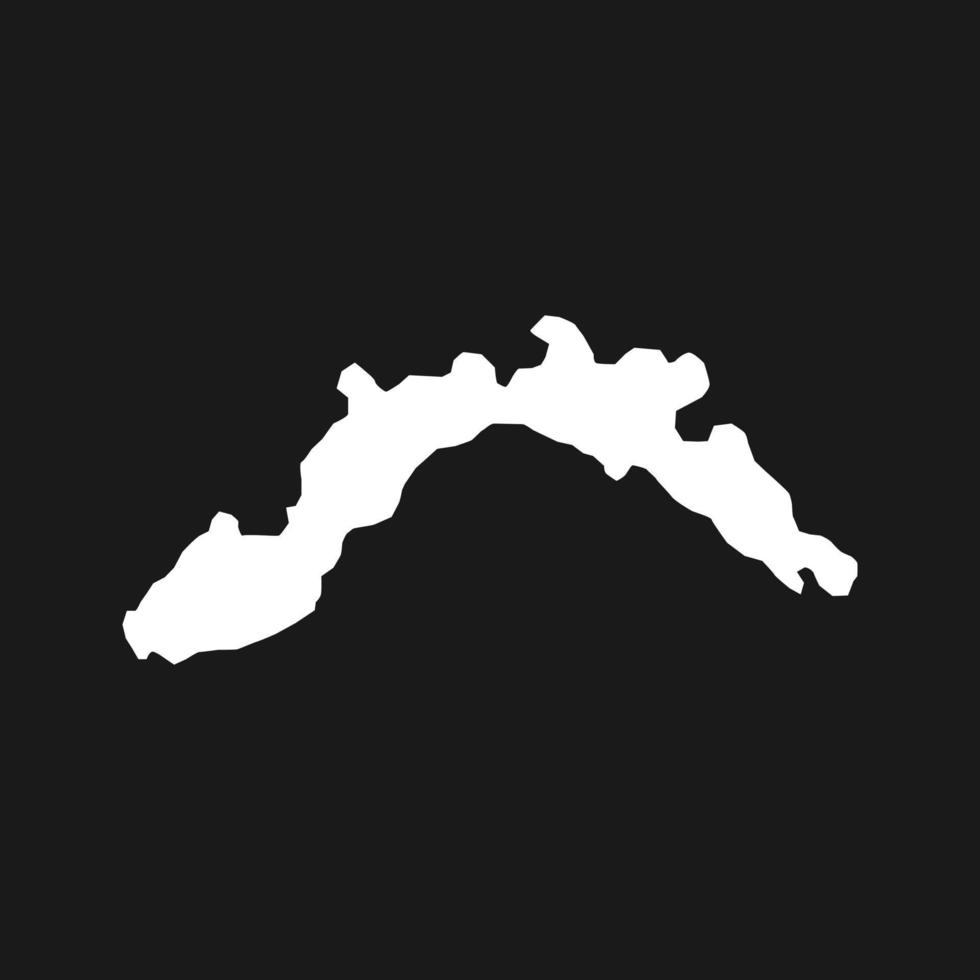 Liguria Map. Region of Italy. Vector illustration.