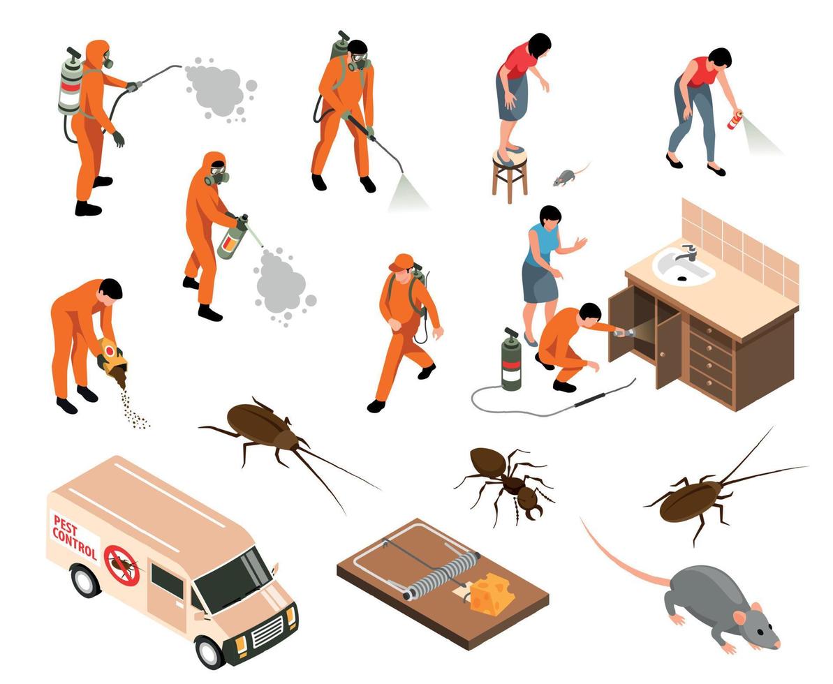 Pest Control Set vector