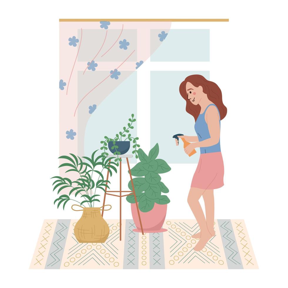 Lagom Life Woman Composition vector