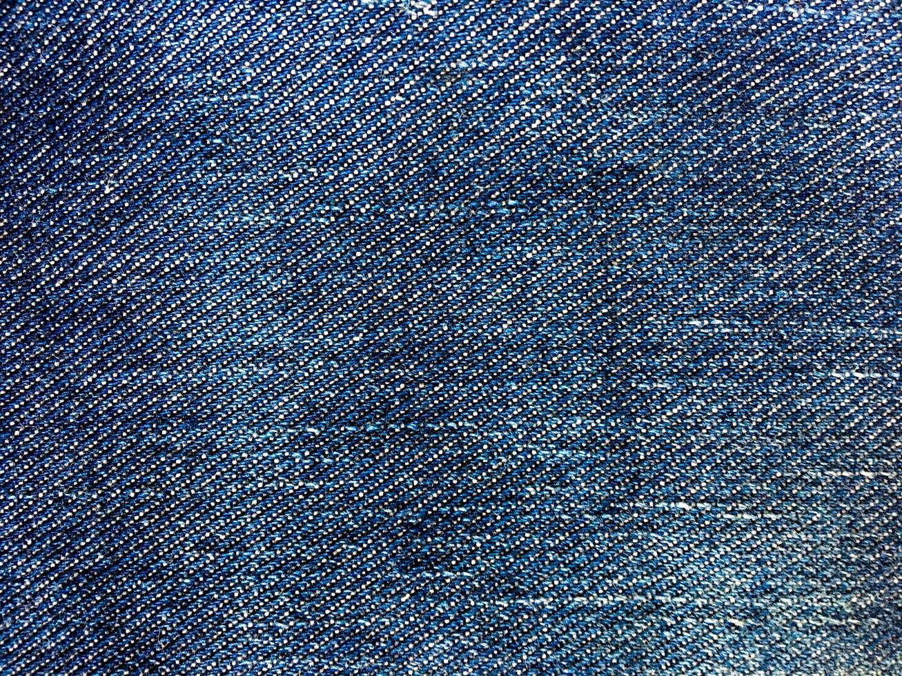 Classic blue jeans texture background with copy space for design or text photo