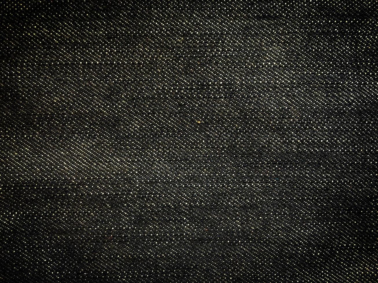 Black denim texture background with copy space for design photo