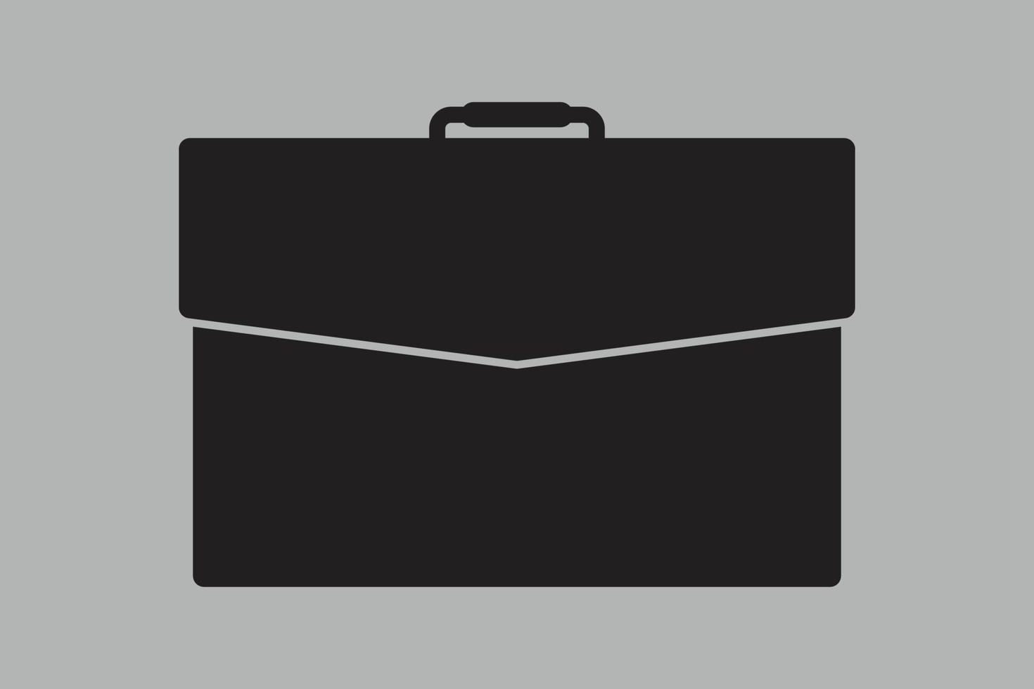Briefcase icon. Business man bag sign vector illustration.
