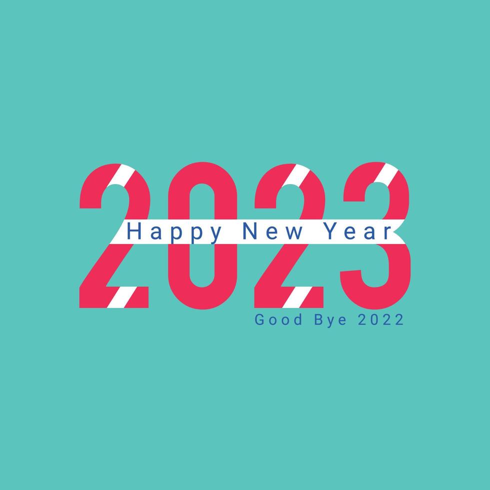 Happy New Year 2023 vector