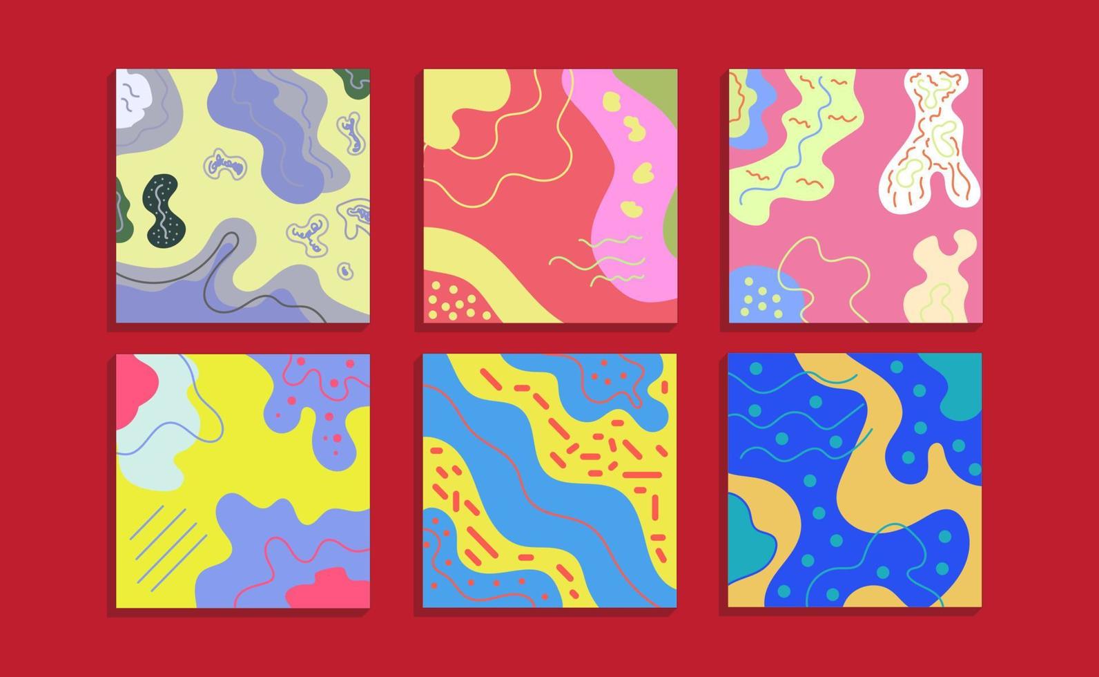 Punchy Vector with Abstract Pattern Elements. Can be used as social media template