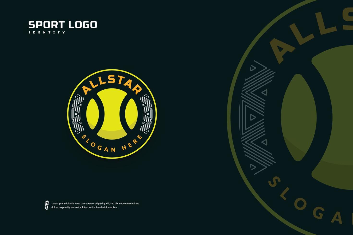 Tennis academy club logo, Tennis tournament emblems template. Sport team badge vector design