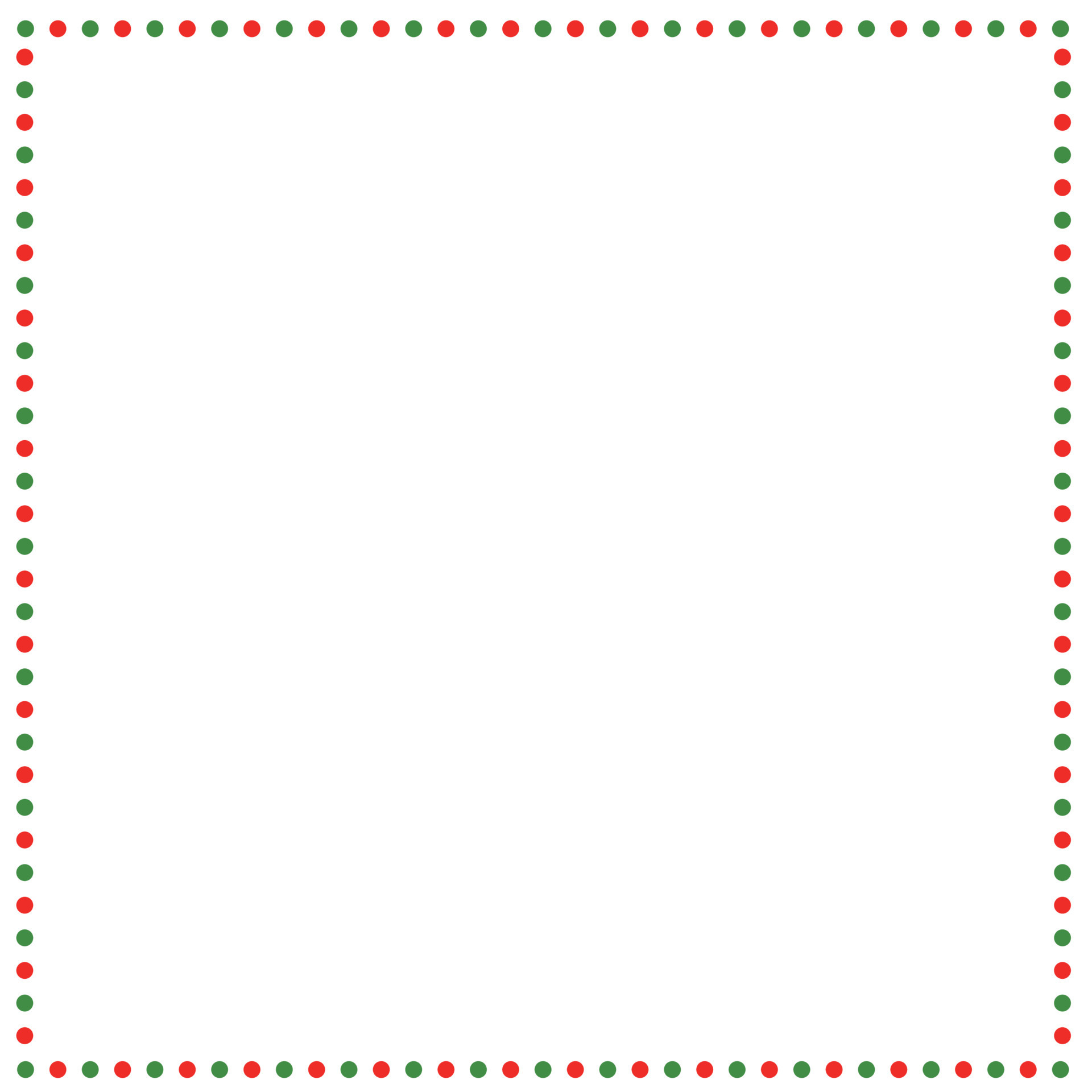 christmas polka dot border