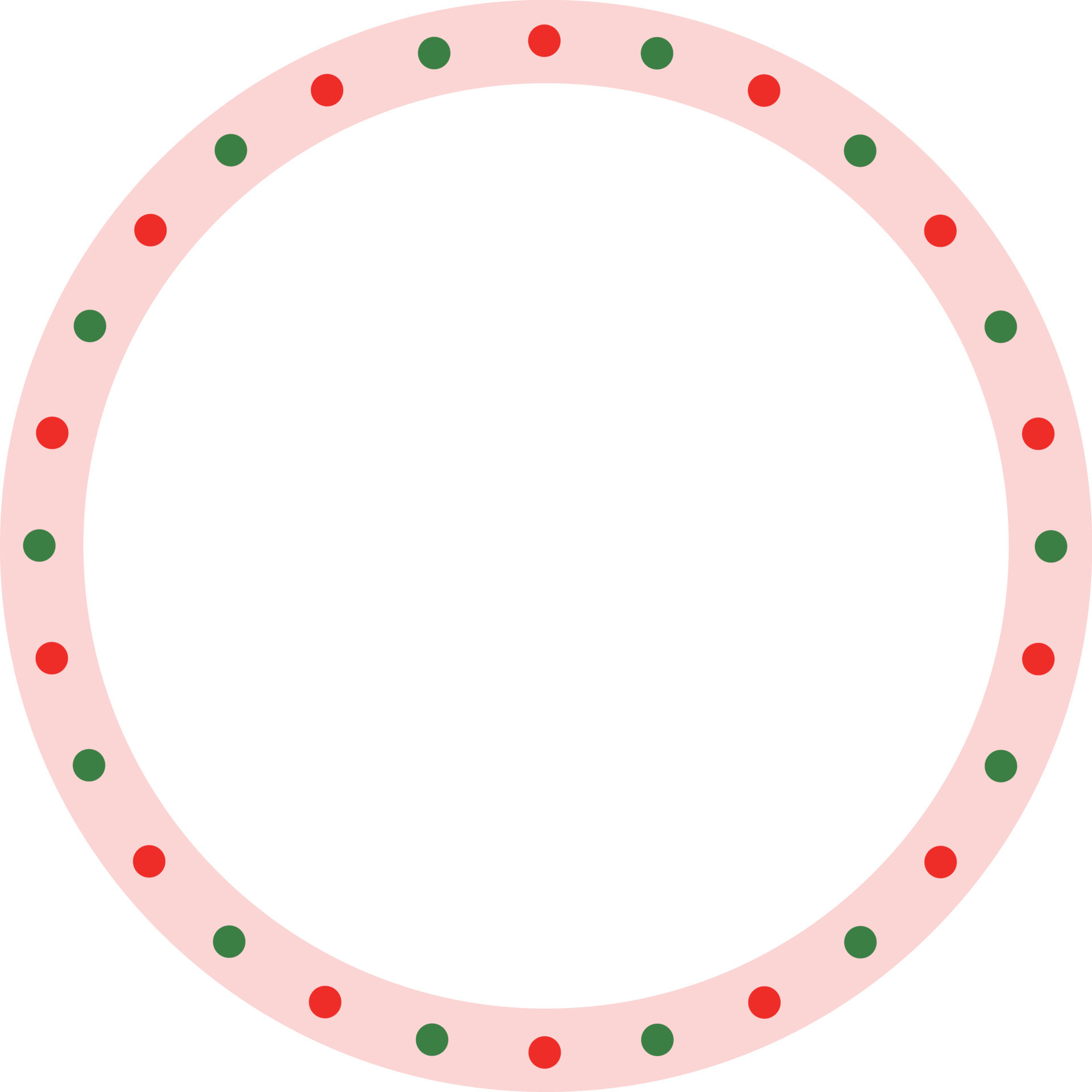 christmas polka dot border