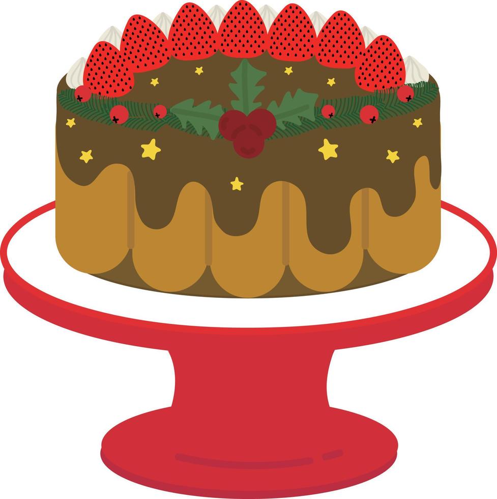 Christmas cake,Christmas background. Wrapping paper. Christmas print supplies. Christmas party happy people celebrating Christmas flat illustration vector