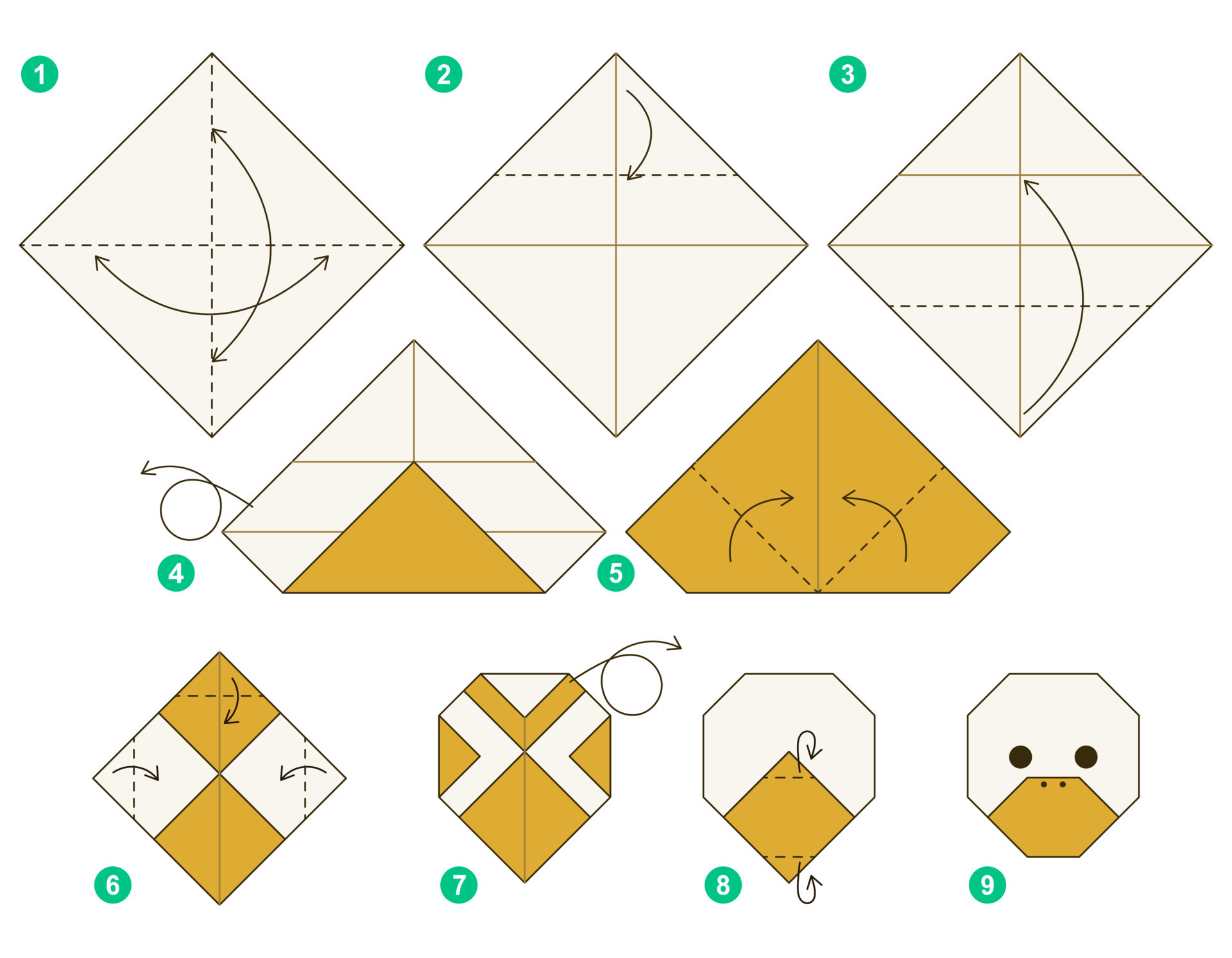 Duck Origami Scheme Tutorial Moving Model Origami For Kids Step By duck-origami-scheme-tutorial-moving-model-origami-for-kids-step-by