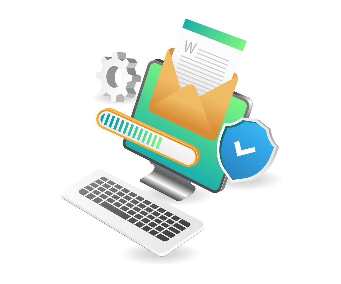 Ongoing computer data security analysis vector