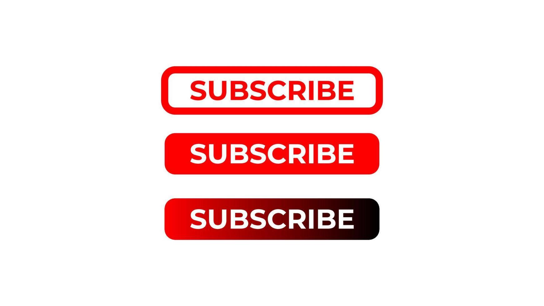 Subscribe design pack vector
